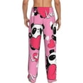 thumbnail image 3 of Disketp Panda Heart Valentine Pink Men'S Pajama Pants - Ultra Soft Fleece Sleep And Lounge Pants (Size: S-Xxl), 3 of 9