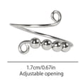 thumbnail image 2 of Anillo De Dedo Abierto, Cuentas En Espiral De Bobina Única Que Giran Libremente, Herramientas De Descompresión Para Tejer, Bucles De Ganchillo Para Tejer Vogacara AP007019-05, 2 of 6