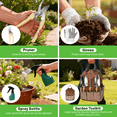 thumbnail image 5 of Gardening Tools,12 Pack Heavy Duty Gardening Hand Tools with Fashion and Durable Garden Tools Organizer Handbag, Rust-Proof Garden Tool Set, Ideal Gardening Gifts for Women, 5 of 8