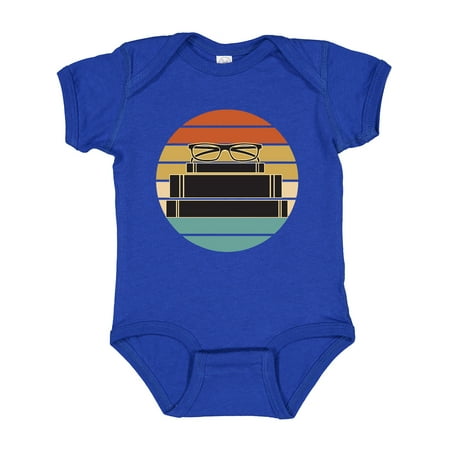 

Inktastic Librarian Gift Retro Sunset Book Silhouette Boys or Girls Baby Bodysuit