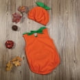 thumbnail image 7 of Whouriu Boy Girl Outfit Set Role Play Sleeveless Pumpkin Romper Baby Holiday Party Bodysuit Outfits Orange, 7 of 7