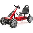thumbnail image 2 of VEVOR Kids Pedal Go-Kart, 4-Wheel Ride-On Toy with Adjustable Seat & Hand Brake, Ages 3-8, Red, 2 of 12