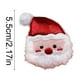 thumbnail image 3 of mfyjkho Broche navideño de poliéster, color blanco, rojo y marrón, accesorio para fiestas navideñas, 1 unidad., 3 of 6