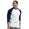 thumbnail image 3 of TheLovely Men's 3/4 Sleeve Crew Neck Raglan Jersey Baseball Tee Shirts (Single and Multi Packs Available), 3 of 4