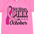 thumbnail image 4 of Inktastic Breast Cancer Awareness We Wear Pink in October Girls Baby Bodysuit, 4 of 5