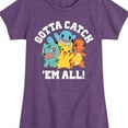 thumbnail image 3 of Pokémon - Gotta Catch Em All Starters- Youth Girls Short Sleeve Graphic T-Shirt, 3 of 5