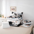 thumbnail image 6 of jejeloiu Kawaii Cat Kitten 7-Piece Twin Bedding Sets,Cute Cartoon Animal Bedding Comforter Set,Pet Lovers Sheet Sets For Kids,Super Cozy Room Decor Reversible, 6 of 8