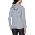 thumbnail image 2 of Under Armour Women's Hustle Hoodie HEATHER GRAY | BLACK LG, 2 of 2