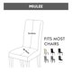 thumbnail image 2 of Black chair cover 6-pack seat covers suitable for living room, office, banquet, 2 of 5