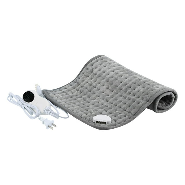 Couverture Chauffante Polyester 10 Vitesses 3 Réglages de Minuterie Douce Cordon Extra Long Lavable en Machine pour Hiver Dos Cou Épaules
