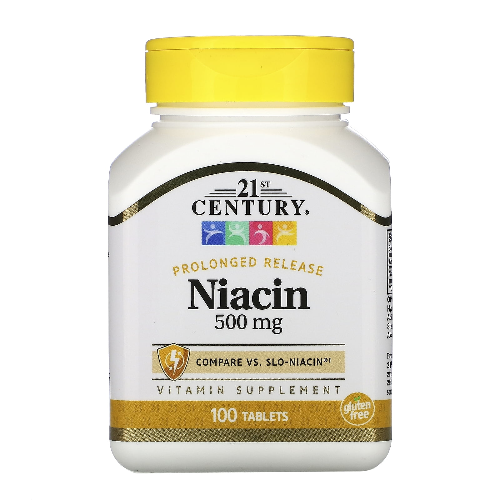 21st Century Niacin, Prolonged Release, 500 mg, 100 Tablets