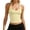 R142-Yellow, variant on RMGVDSD Halter Tank Tops For Women Summer Camisole V Neck Slim Fit Ribbed Tank Top Sleeveless Casual Basic Shirts Solid Color Tops Stylish Blouses