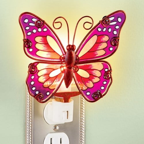 COLORFUL BUTTERFLIES DUPLEX OUTLET WALL PLATE COVER BABY ROOM NURSERY HOME DECOR 