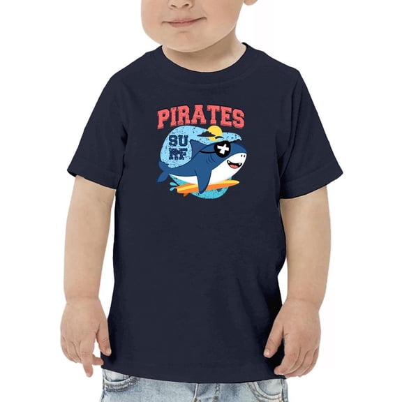 Cute Shark Pirates   Design T-Shirt Toddler -Image by Shutterstock,  2 Toddler