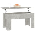 thumbnail image 2 of vidaXL Coffee Table Concrete Grey 101x49x52 cm Engineered Wood, 2 of 5