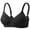 Black, variant on Bras for Women Bras Bras for Women No Underwire Women Solid No- Threaded Gathered Back Button Underwear Bra Pink 38