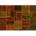 thumbnail image 1 of Ahgly Company Machine Washable Indoor Rectangle Oriental Yellow Modern Area Rugs, 3' x 5', 1 of 4