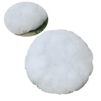 Clispeed Round Shape Pillow Insert Cushion White Firm and Plump for Living Room Decor