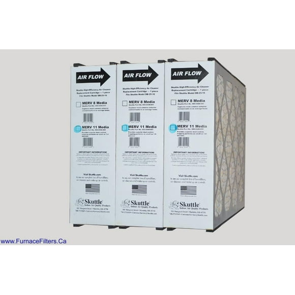 Direct Energy 000-0448-005 Furnace Filter 16x25x5 Fits Model DB-25-16 Air Cleaners. MERV 11. Case of 3.