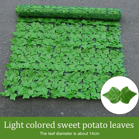 

Yuseik Simulation Fence Green Plant Leaves Artificial Fence Net Green Radish Leaves Balcony Fence Simulation Plant Fence Guardrail 0.25M × 0.5M Light-Colored Sweet Potato Leaves Fence Price Crash