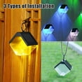thumbnail image 5 of LINLIN Hanging Solar Lights Waterproof Colour Changing Solar Lantern Outdoor Lights Garden Fence Lights Wall Lights for Patio Tent Porch Yard Fence Deck, 5 of 7