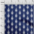 thumbnail image 1 of oneOone Cotton Poplin Fabric Stripe Ikat Print Fabric By Yard 42 Inch Wide, 1 of 4