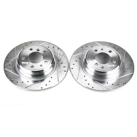 Power Stop EBR422XPR Evolution Drilled & Slotted Rotors -Rear