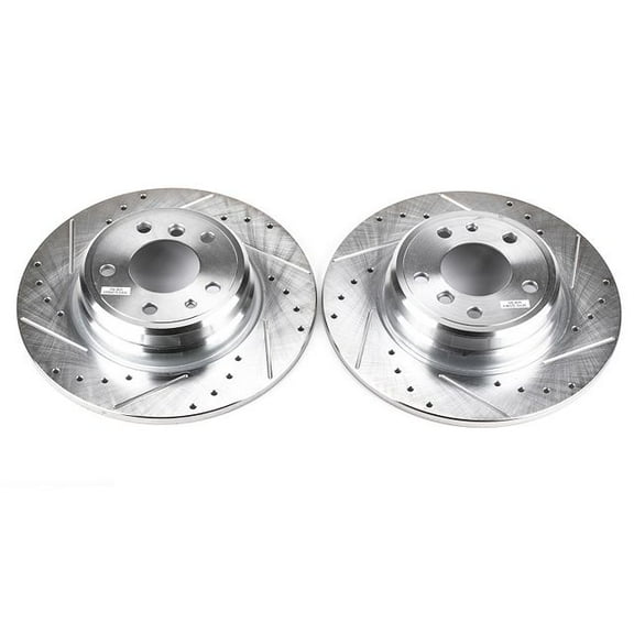 Power Stop EBR422XPR Evolution Drilled & Slotted Rotors -Rear