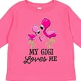 thumbnail image 4 of Inktastic My Gigi Loves Me with Two Flamingos Boys or Girls Long Sleeve Toddler T-Shirt, 4 of 5