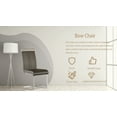 thumbnail image 6 of Modern Dining Chairs Set of 2 With Soft PU Faux Leather Cushion And C-shaped Tube Metal Base, High Back Upholstered Side Chair for Dining Room, Kitchen, Vanity, Patio, Club, Office, Grey+Sliver, 6 of 9