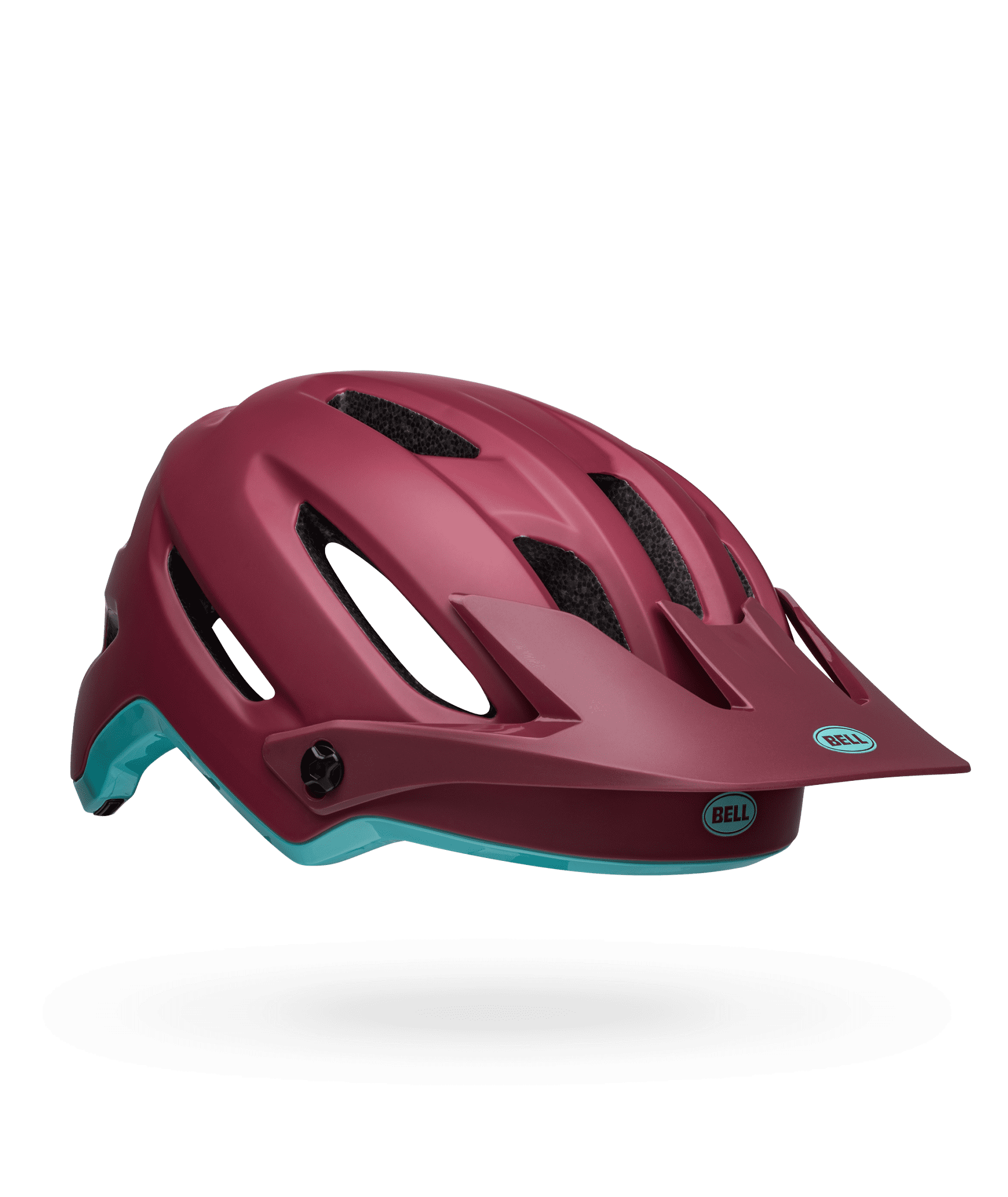 Bell 4Forty MIPS Adult Mountain Bike Helmet - Matte/Gloss Brick Red/Ocean - Size M (55–59 cm)
