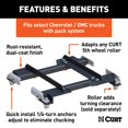 thumbnail image 2 of CURT 16023 Fifth Wheel Trailer Hitch Adapter Plate  Adapts Curt 5th Wheel Sliders To Mount To OEM Puck System; Carbide Powder Coated, 2 of 2