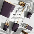 thumbnail image 6 of Hearth & Harbor 20 Piece Bamboo Bathroom Sets, Purple Bathroom Accessories Sets for Minimalistic Bathroom Décor, 6 of 8