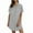 Gray new2, variant on qolati Summer Dresses for Women Swimsuit Coverup Shirt Dress Button Down Bathing Suit Cover Up Beachwear Casual Solid Curved Hem Blouse Tops