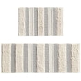 thumbnail image 4 of Woven texture, grey hue, latex backing - Keep bathroom rug stable and stylish, 4 of 6