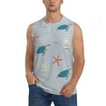 thumbnail image 2 of Picia Turtles And Shells mens Cotton Tank Undershirts , Moisture-wicking Ribbed Tanks, Lightweight Cotton Tank Undershirts-Medium, 2 of 8