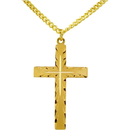 Gold-Filled Cross Pendant, 24