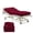 Burgundy, variant on Pack of 3 Hospital Bed Fitted Sheets 36x80 Inch, 400 Thread Count 100% Egyptian Cotton, Black Solid with 6 Inch Deep,Soft Fitted Sheets with Elastic All Around for Home & Hospital Care Beds