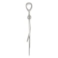 thumbnail image 2 of Diamond2Deal 925 Sterling Silver and Textured Teardrop Pendant for Women (L- 1.63 inch), 2 of 6