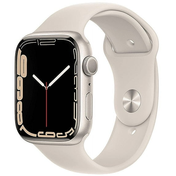 Pre-Owned Apple Watch Series 7 Aluminum 45 mm (GPS Only, No Cellular) Starlight (Good)