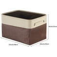 thumbnail image 4 of Caja de almacenamiento plegable de tela de lona grande con asas para el hogar, la habitación de los niños y la guardería Adepaton DCF408-2, 4 of 5