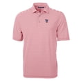 thumbnail image 2 of Men's Cutter & Buck Cardinal Scranton Wilkes-Barre RailRiders DryTec Virtue Eco Pique Stripe Recycled Polo, 2 of 3