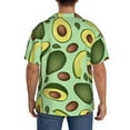 thumbnail image 3 of Sikiie Avocado With Seeds Men's Wrinkle Free Untucked Cuban Shirt Business Casual Button Down Shirts Short Sleeve Shirt4X-Large, 3 of 5