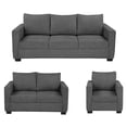 thumbnail image 1 of Sala Gales DICASA 3 Piezas Gris Sofa Love Sillón, 1 of 8