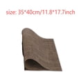 thumbnail image 3 of Clearance! Liulin Leather Placemats, Waterproof Oilproof Wipeable Reversible Anti-Slip Place Mats, Heat Resistant Tables Mats for Kitchen, Dining, Party, and Outdoor, Coffee Colored Table Mat, 3 of 3