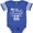 Football Blue and White, variant on Inktastic My Best Friend is My Titi with Hearts Boys or Girls Baby Bodysuit