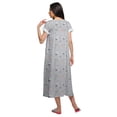 thumbnail image 4 of Moomaya Chemise de Nuit en Coton Imprimée pour Femmes à Manches Courtes, 4 of 5