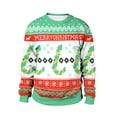 thumbnail image 2 of Chandail de Noël Laid Homme Vêtements de Noël Décontractés Amples Hauts Jour de Noël Manches Longues Col Rond Chandail Manches Longues pour Homme Chandail Laid Noël, 2 of 6