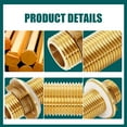 thumbnail image 6 of ROZYARD Brass Bulkhead Fitting for Water Tanks Garden Hoses, Resistant Design, 6 of 14