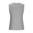 thumbnail image 4 of UPPADA Women's Summer Tank Tops Crew Neck Sleeveless Shirts Ribbed Knit Slim Fitted Basic Cami Tops Casual Blouses Tees,Tank Top for Women Loose Fit Dressy Gray,L, 4 of 6